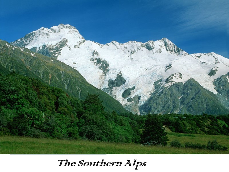 The South Island is the largest land mass of New Zealand, and is divided